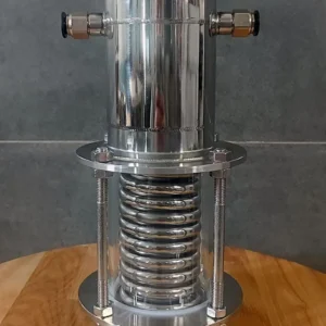3" vertikaler dimroth rückflusskühler mit glas (edelstahl)