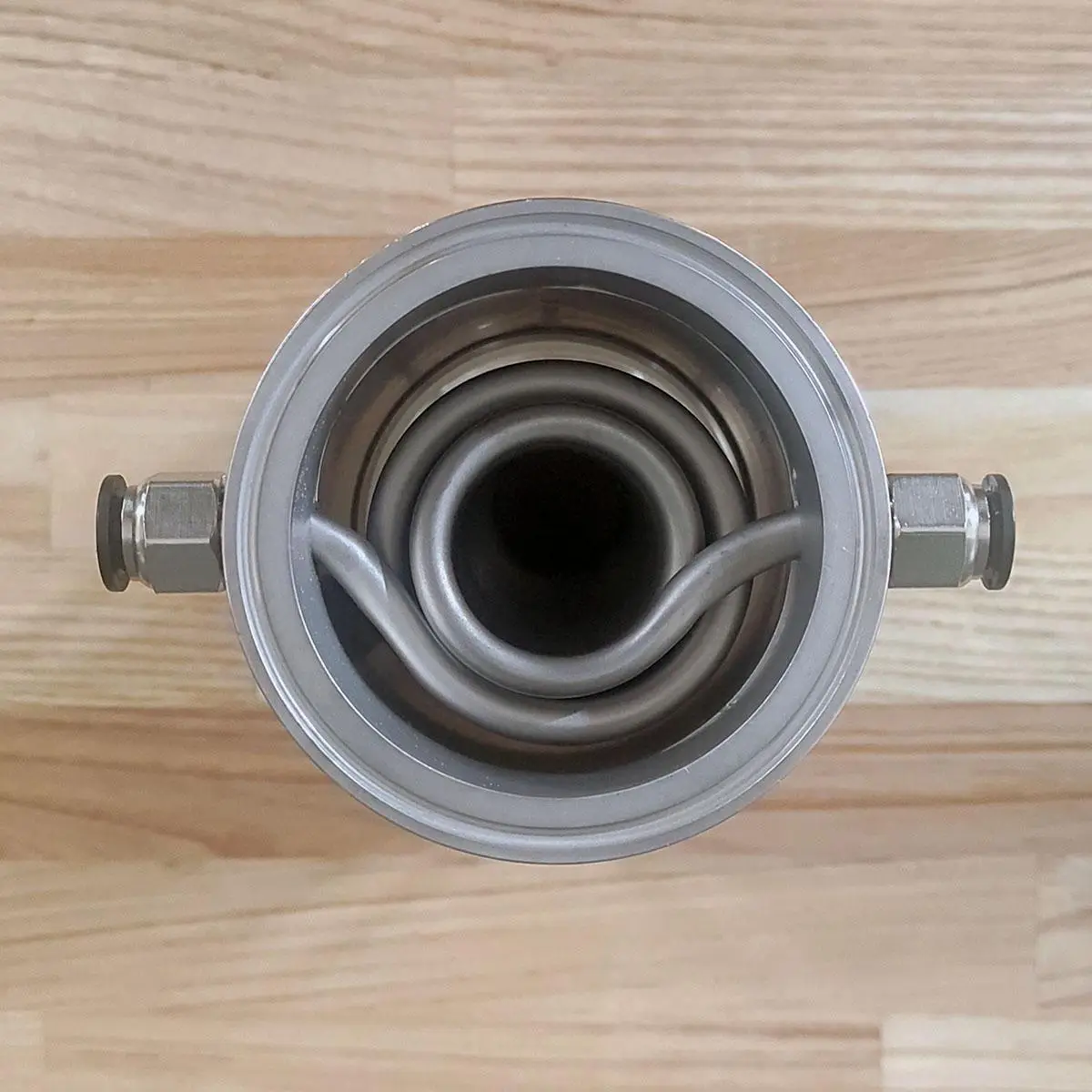 3" vertikaler dimroth rückflusskühler mit glas (edelstahl) 3" vertikaler dimroth rückflusskühler mit glas (edelstahl)